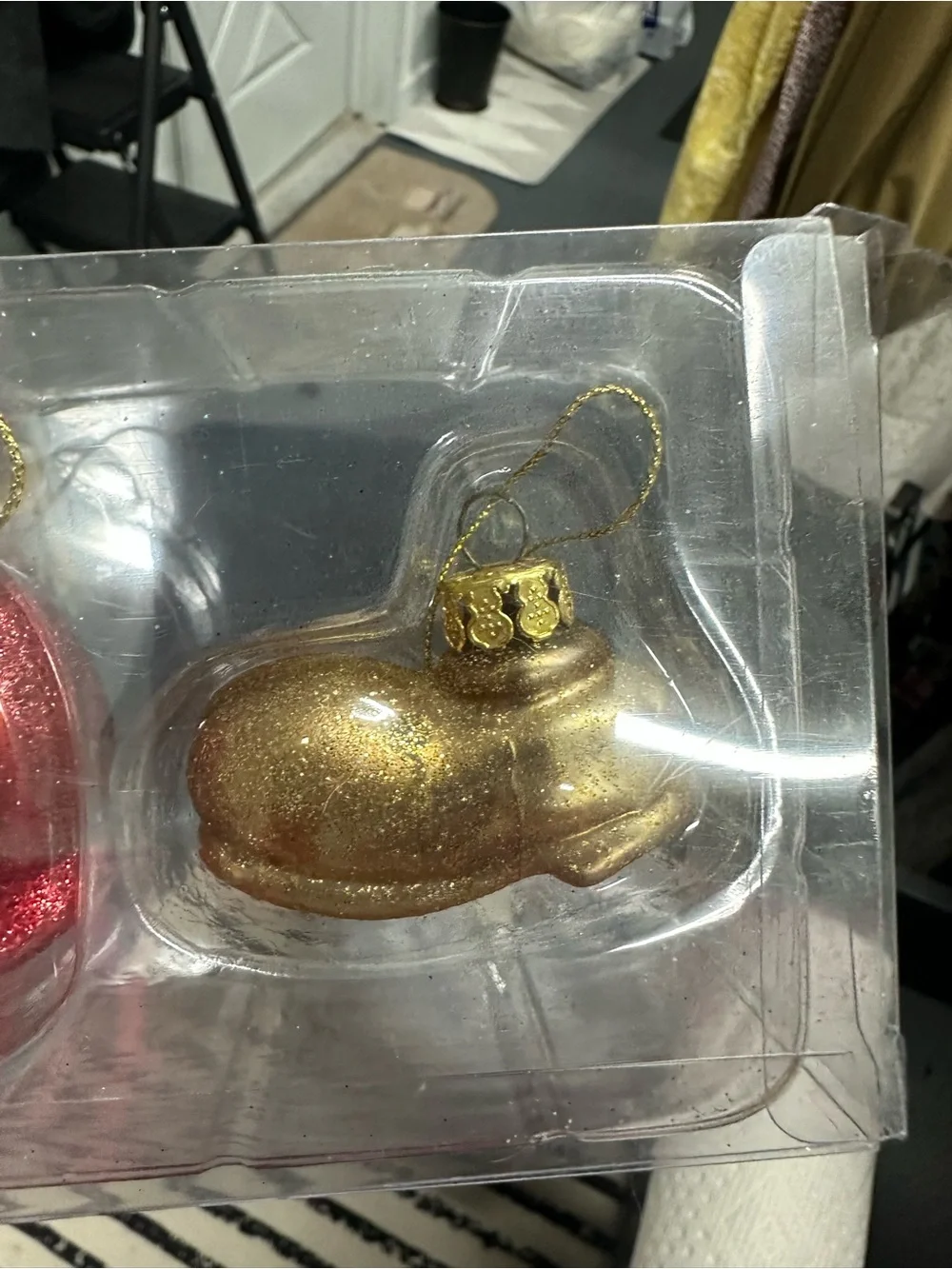 Vintage Disney Mickey Mouse Small Christmas Ornaments Set of 4 NIB